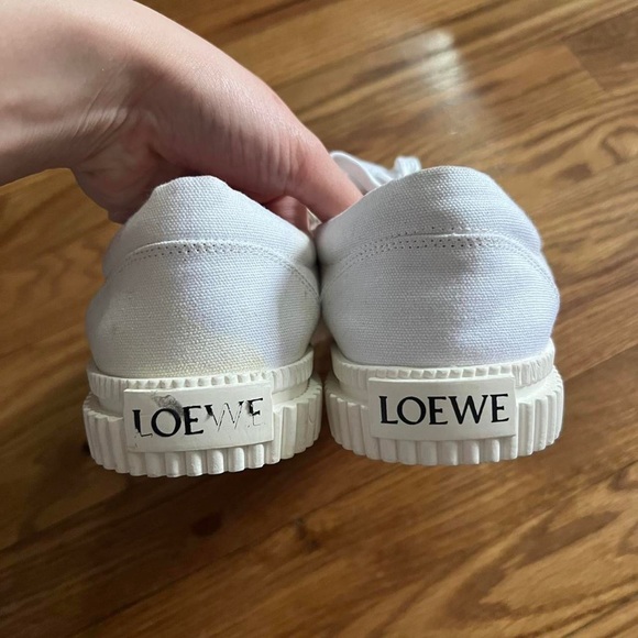 Authentic White Loewe Flap Sneakers 36 - Picture 4 of 4